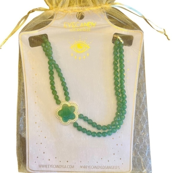 Cubic Zirconia & Agate Beaded Choker Necklace - NWT - Picture 11 of 11